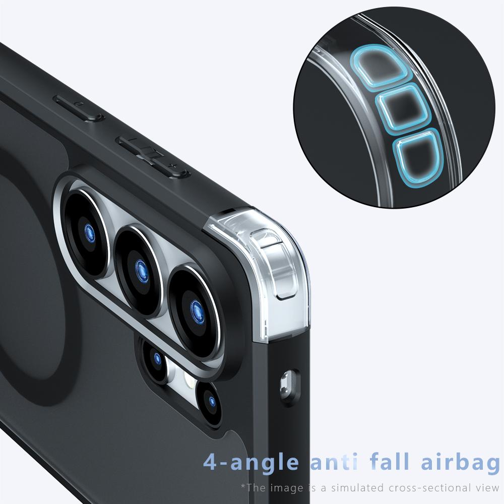 For Samsung Galaxy S26 Ultra Case Matte Frosted Skin Friendly 360° Rotatable Magnetic Kickstand Non-yellowing Anti-Fingerprint