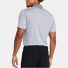 Under Armour Tour Tips Polo à Manches Courtes Piqué de Golf Rayé Homme Polos Acier 1383422-035