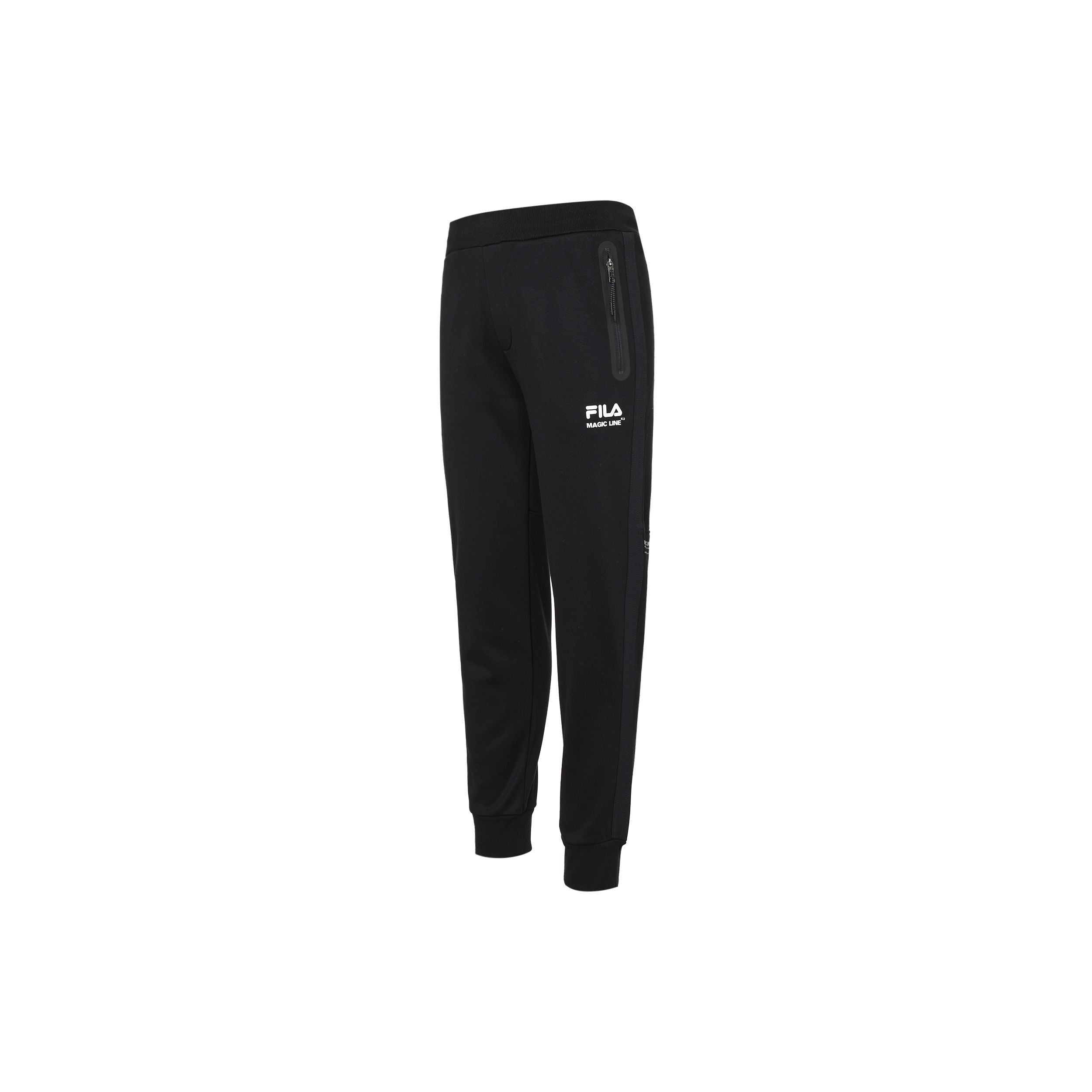 

FILA Fleece Lined Knit Joggers Men bottoms Black F11M149602F-BK M