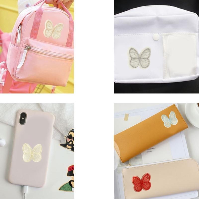 10 Pcs Lovely Animal Repair Patches Iron on Embroidered Patches Cartoon Butterfly Sew On Decorative Appliques for Hat HX6C