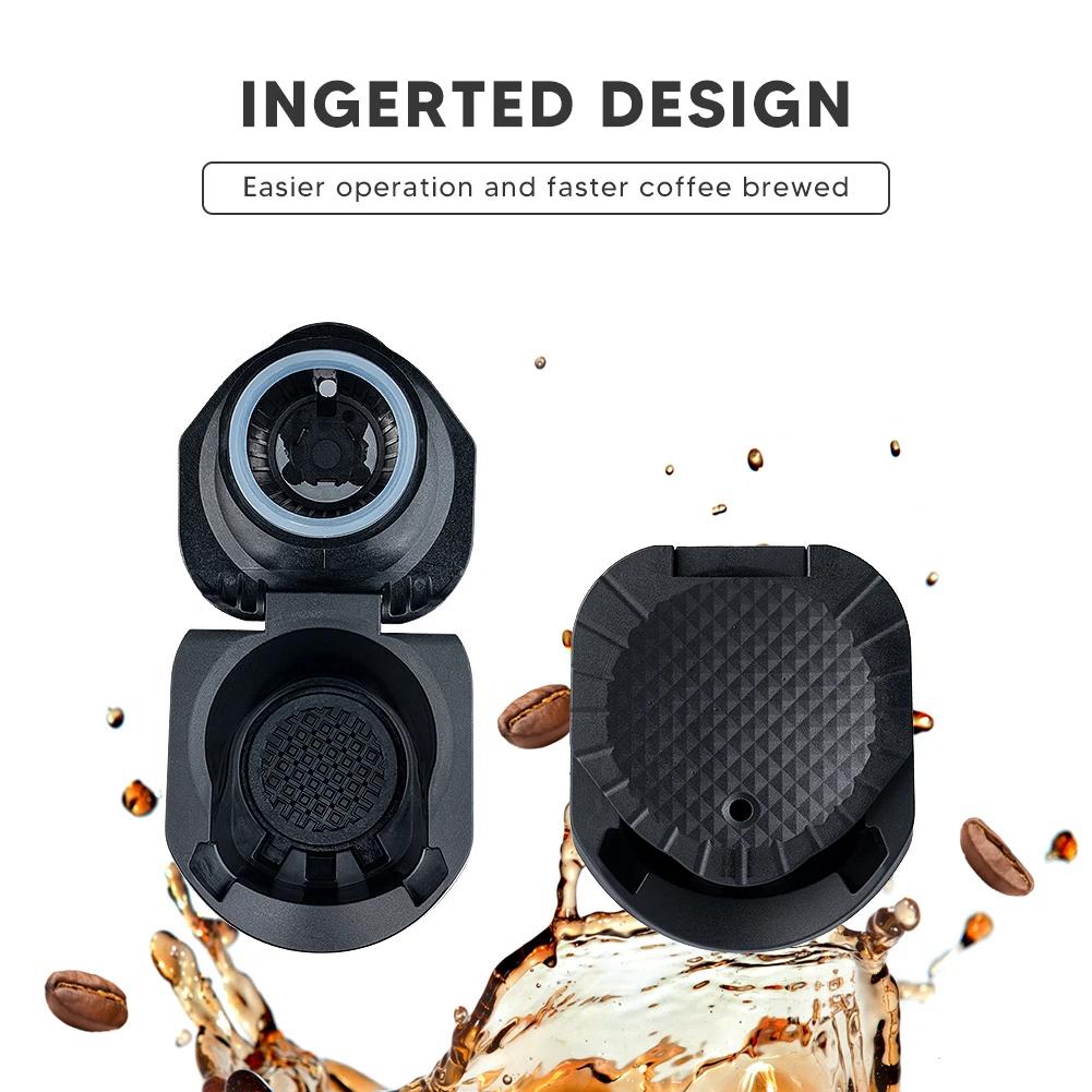 Reusable Capsule Conversion Adapter Coffee Powder Capsules Convert Tray Cafe Maker Holder for Nespresso Piccolo XS /Genio S