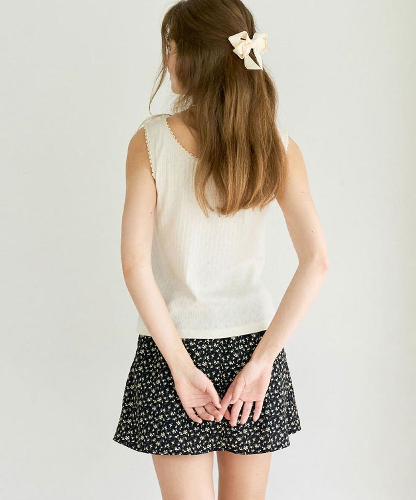 Slow Lolly Flower Mini Wrap Skirt