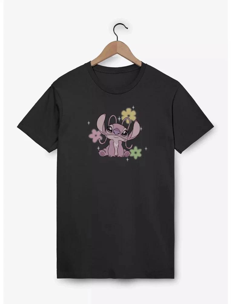 Lilo Stitch Angel Flowers TShirt Size S 4XL S