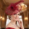 Elegant Vintage Fascinator Hat Exquisite Masquerade Hair Band Bride Headdress  Stage Performance