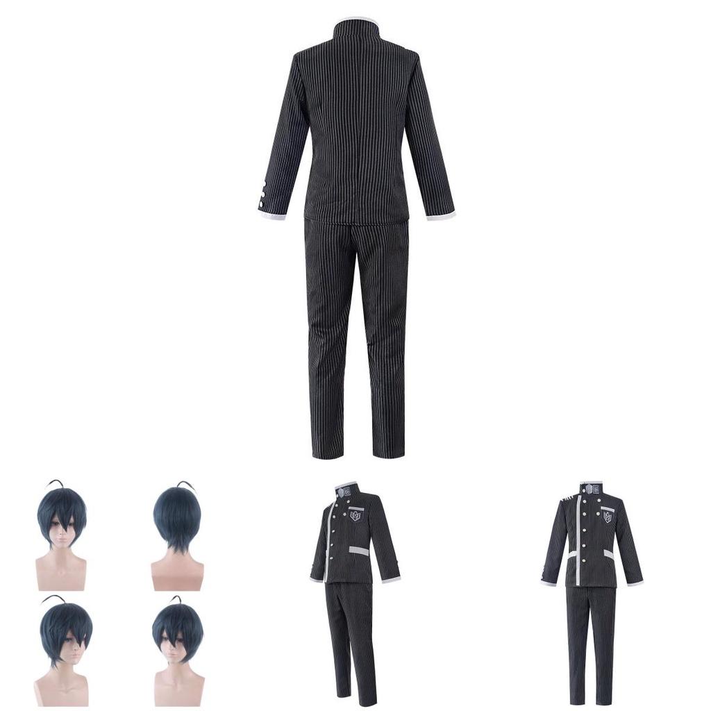 Danganronpa V3 Saihara Shuichi Cosplay Costume Exquisite School Uniform With Wig