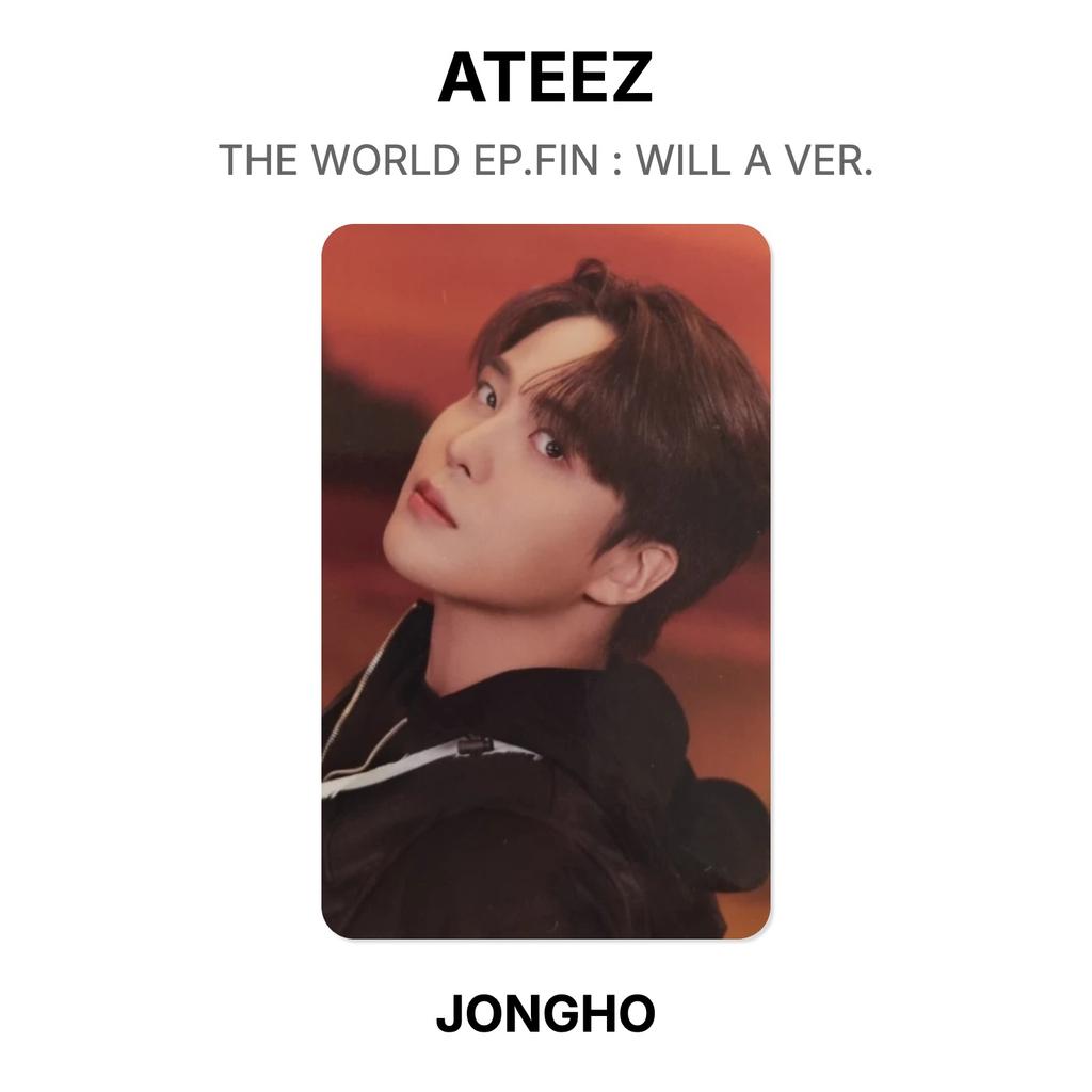 ATEEZ THE WORLD EP.FIN : WILL A VER. Official Photocard