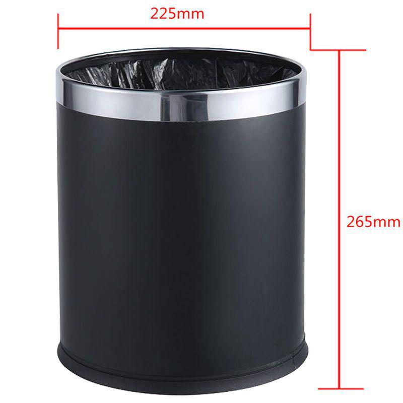 Large Capacity Double Layer Fireproof & Waterproof Trash Can for Home & Commercial Use Single Layer