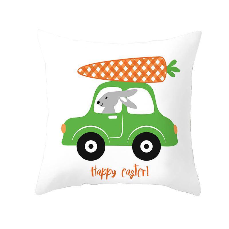 New Easter Bunny Pillow Cover Festive Home Decor Pillow Cover