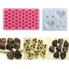 Geometric Heart Silicone Mold Chocolate Cake Mold Dessert Baking Mold for Valentine’s Day DIY Fondant Candy Ice Cube Tray Tools