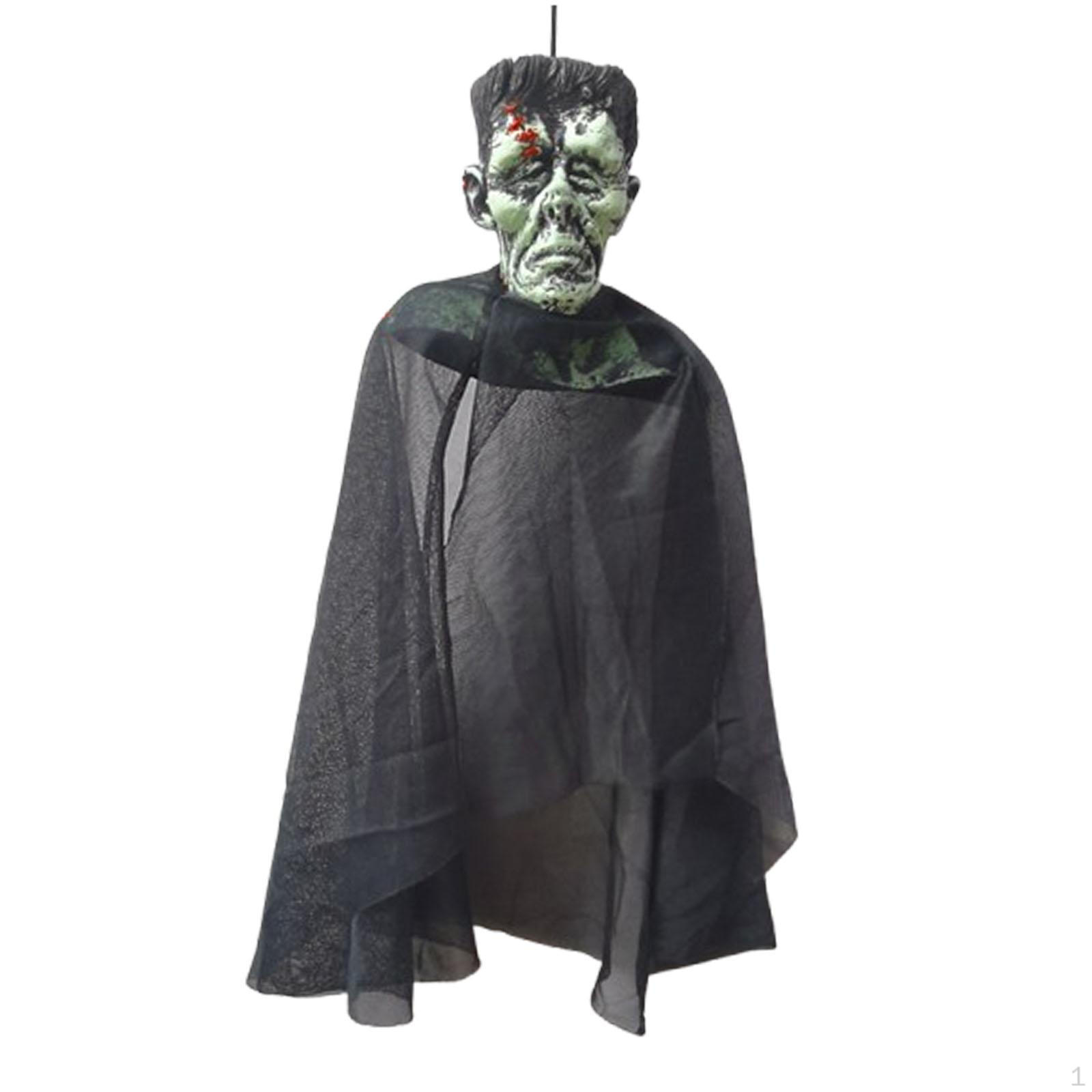 

Хэллоуин Подвесной Призрак Декор Жуткий Орнамент Новинка Декоративный Дом Привидений Реквизит для Вечеринки Black Human Head