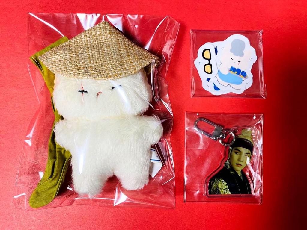 [USED] BTS Yoongi Plush Key Ring 10cm Agust D Suga