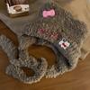 Cute Little Bear Ears Cat Bow Plush Hat for Women In Autumn and Winter Warm Ear Protection Lei Feng Hat Showing Face