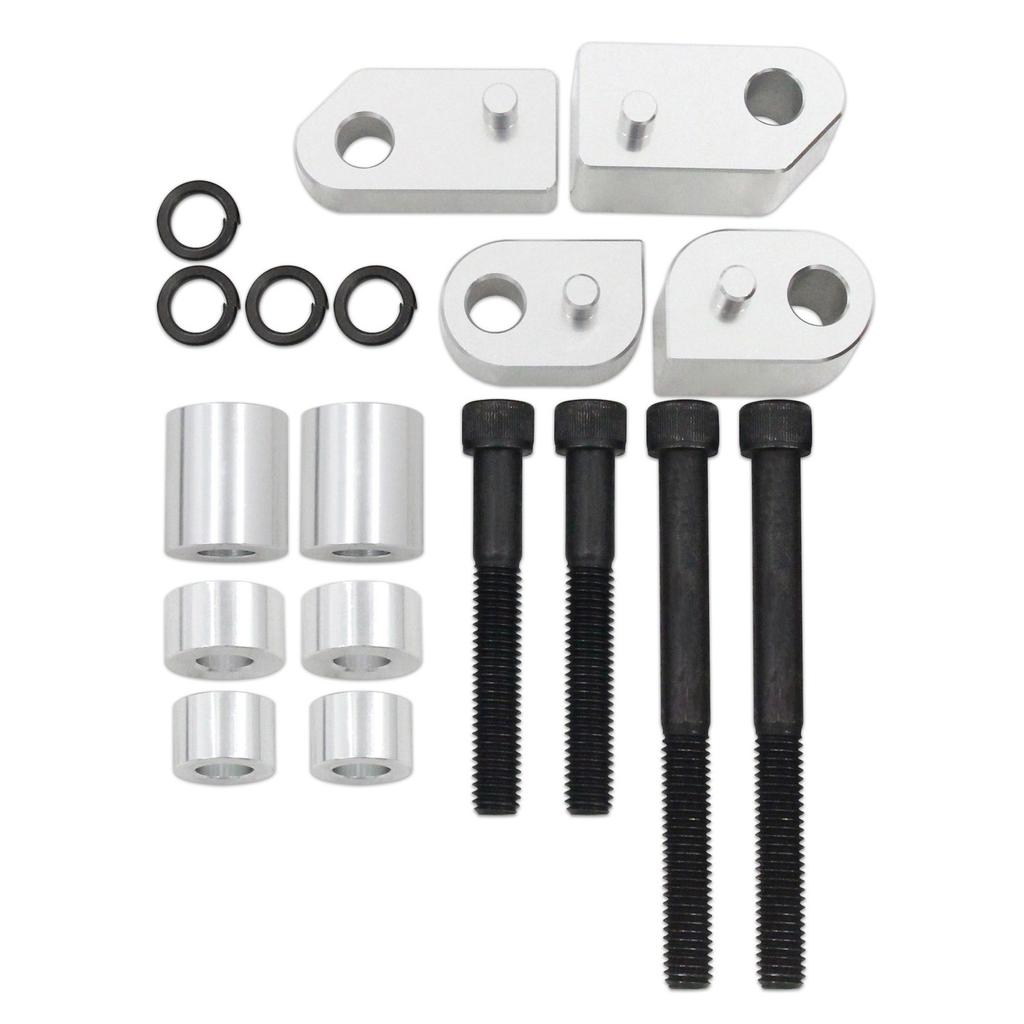 Aluminum Footpeg Spacer Floorboard Extension Kit Offering 1 To 1.5Inch Extension For Improved Leg Room On Motorcycle