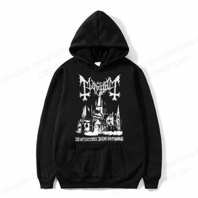 Mayhem Deathcrush Hoodie Unisex Moda Hoodie Hip Hop Kapüşonlular Erkek Mont Kadın Tişörtü y2k Giysi Rapçi