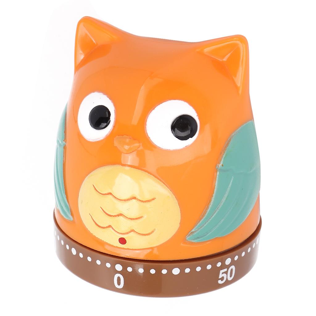 Tegneserie Søt 60 Minutter Opptrekkstimer Mekanisk Roterende Nedtellingstimer for Læring