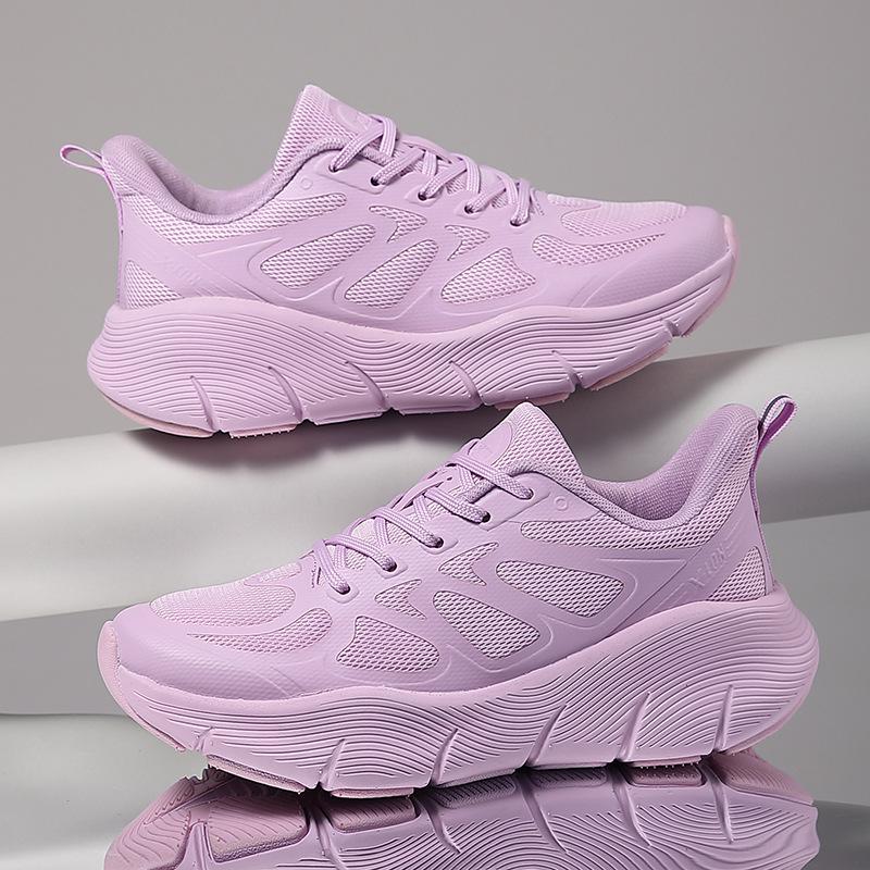 Fashion Women's Orange Sneakers Breathable Mesh Sneakers for Women Shoes Outdoor Thick Sole Sports Shoes Spring Casual Tennis Shoes