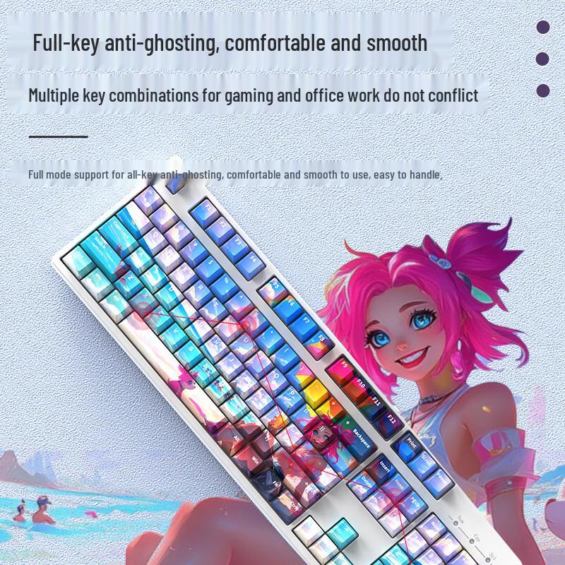 OLOEY 104-Key Wired Gaming Mechanical Keyboard