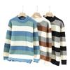 Autumn and Winter Semi High Neck Sweater Men's Thick Pullover Trendy Men's Knitted Sweater Top