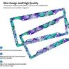 Mermaid License Plate Frame 2 Pack Universal US Car Plate Holder Cover Accessories Decor With Screw For Women Man 12.3 X 6.3 Inch