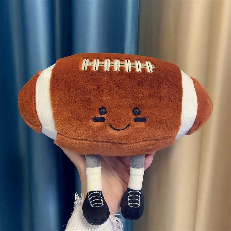 

Creative Rugby Pillow Plush Toy Doll Rugby Doll Children S Soothing Ragdoll Men S Birthday Gift 18cm（0.2kg）