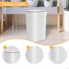 Trash Can with Lid Garbage Reusable Versatile Decorative Bin Wastebasket for Bathroom Home