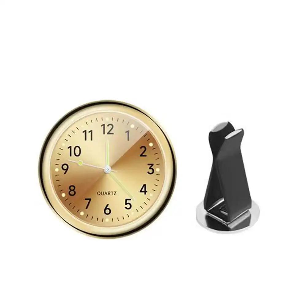 Luminous Car Air Outlet Quartz Clock Auto Watch Thermometer Hygrometer for Automobiles Decoration Clocks Ornament Accessories