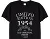 Limited Edition 1954 Birthday Present T Shirt, Funny Bday Gifts for Men or Women, Mum, Dad, Grandad, Vintage Old Men, 69th 70th 71st, 422