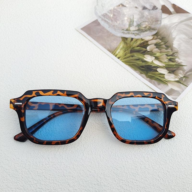 

1pcs Women s Fashion Floral Blue Frame Glasses