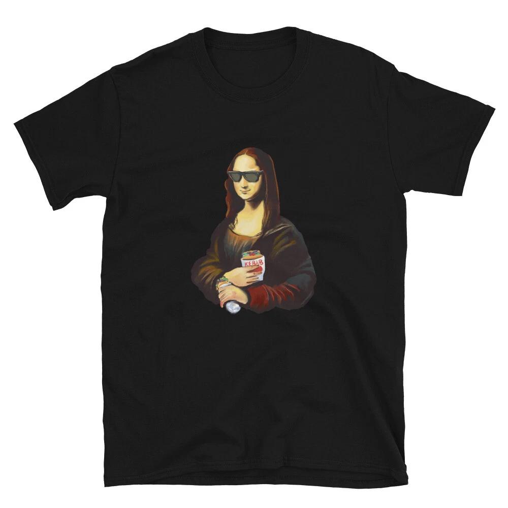 Monalisa Painting Kebab Pop Culture T-Shirt S