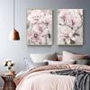 Pink Floral Posters Print for Nordic Bathroom Living Room Flower Wall Art Canvas Painting Home Wall Decor Pictures Farmhouse
