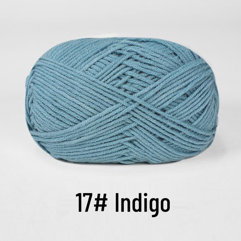 Baby 4-lagiges Milchbaumwollgarn zum Stricken von DIY-Schals oder Decken