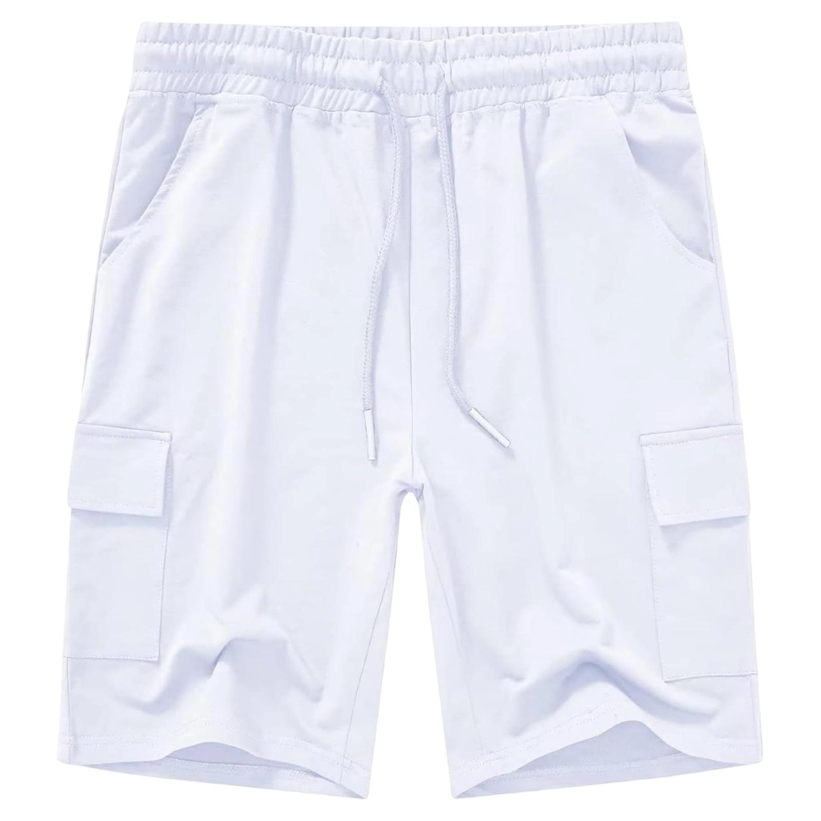 

Men s Retro Breathable Pants With Pockets And Work- Five-pocket Pants XL білий