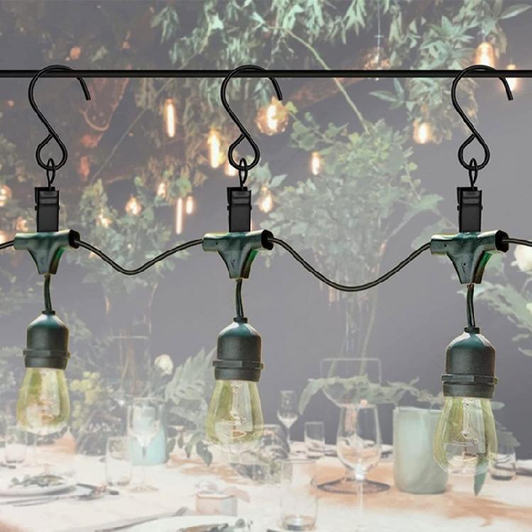 Pack of 50 Durable Hooks for Christmas Decor Outdoor Lighting Heavy Dutys Clamp