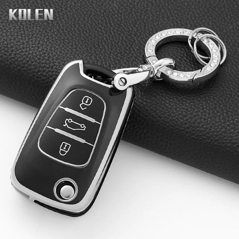 New Tpu Car Key Case Cover Fob For Hyundai I20 I30 Ix20 Ix25 Ix35 Elantra Accent For Kia Sportage Rio 3 Soul Optima Ceed K5 Bag