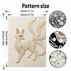 DIY Pearl Diamond Art Painting kits for Adult and Beginners,Exquisite NineTailed Fox Sparkling Painting Craft Home Wall Decor handmade Gift