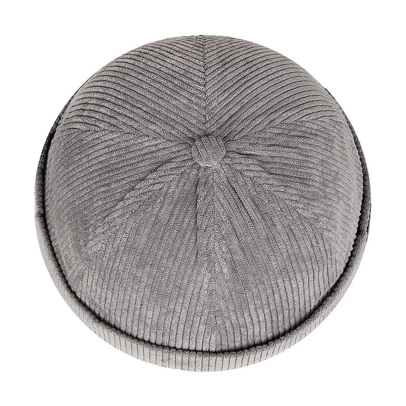 Landlord Hats Elegant and Stylish Tang Hats Men's and Women's Corduroy Melon Rind Hats