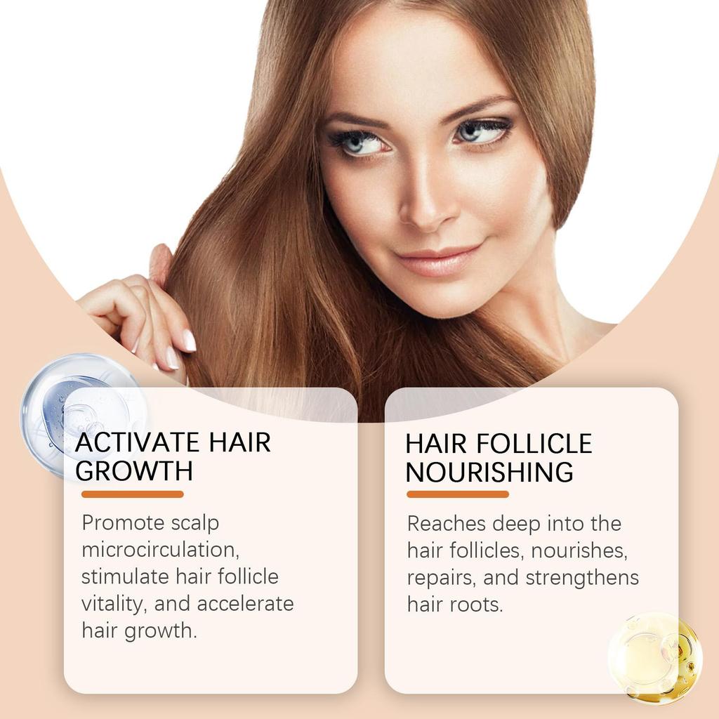 Haarwuchsampullen Nachwachsen Anti Haarausfall Reparatur Spliss Trockenes Geschädigtes Haar Ätherisches Öl Nährende Kopfhaut Tragbare Haarpflege