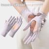 Highly Elastic Sunscreen Gloves Touch Screen Driving Mittens New Flip Finger Gloves  Women Men