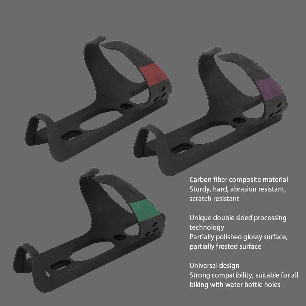 Cycling Bottle Holder Carbon Fiber Composite Material Super Lightweight Sturdy Riding Drink Cage Red