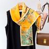 Palace Wall White Plum National Tide Chinese Ancient Style Hangzhou Silk Scarf Mulberry Silk Women Hangzhou Silk Double Silk Long Scarf Scarf