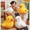 Plush Duck Yellow Toy Animal Stuffed Doll Bedroom Decoration Kids Gift Cute