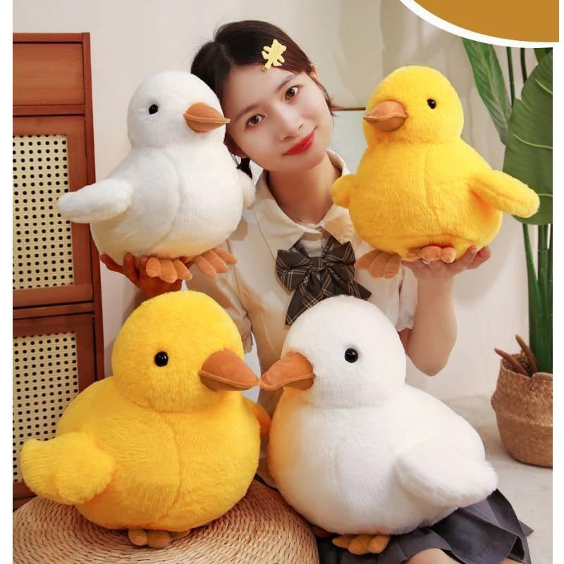 Plush Duck Yellow Toy Animal Stuffed Doll Bedroom Decoration Kids Gift Cute