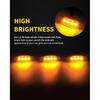Amber LED Lights 3PCS Front Grille Raptor Lamps Car Accessories With Harness And Fuse, Compatible With 2004- For-D F150 & 2013-2018 Ram 1500 Raptor