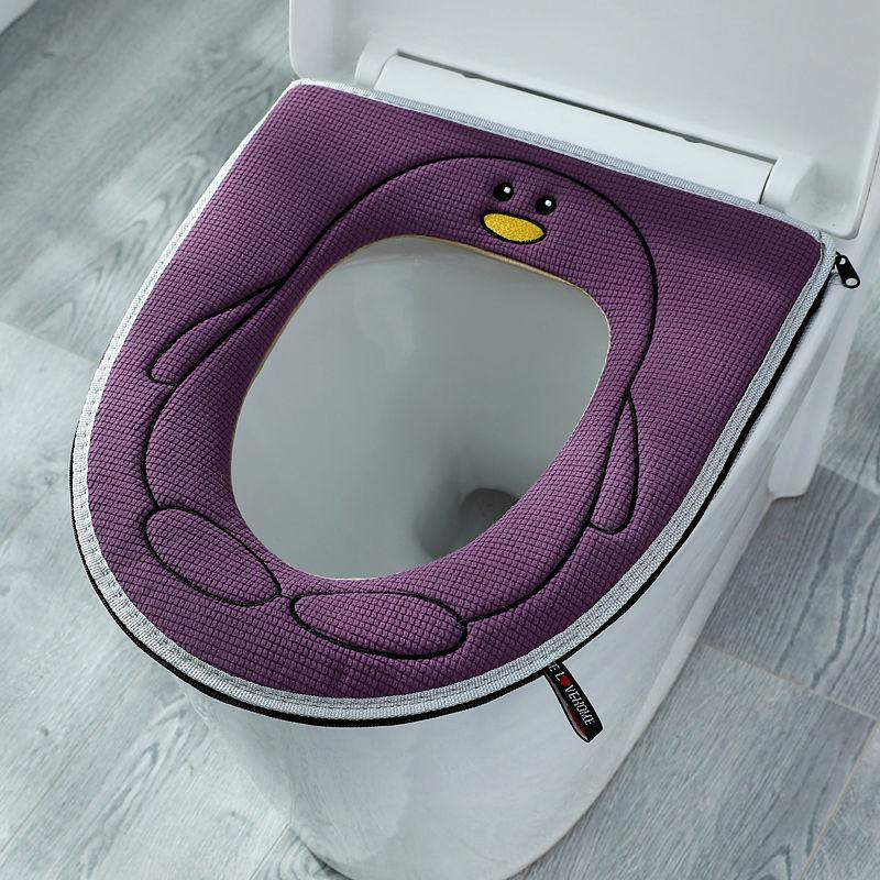 

Four Season Universal Toilet Cover Toilet Seat Cushion Universal Zipper Style Household Toilet Seat Cushion Toilet Seat Cover 1