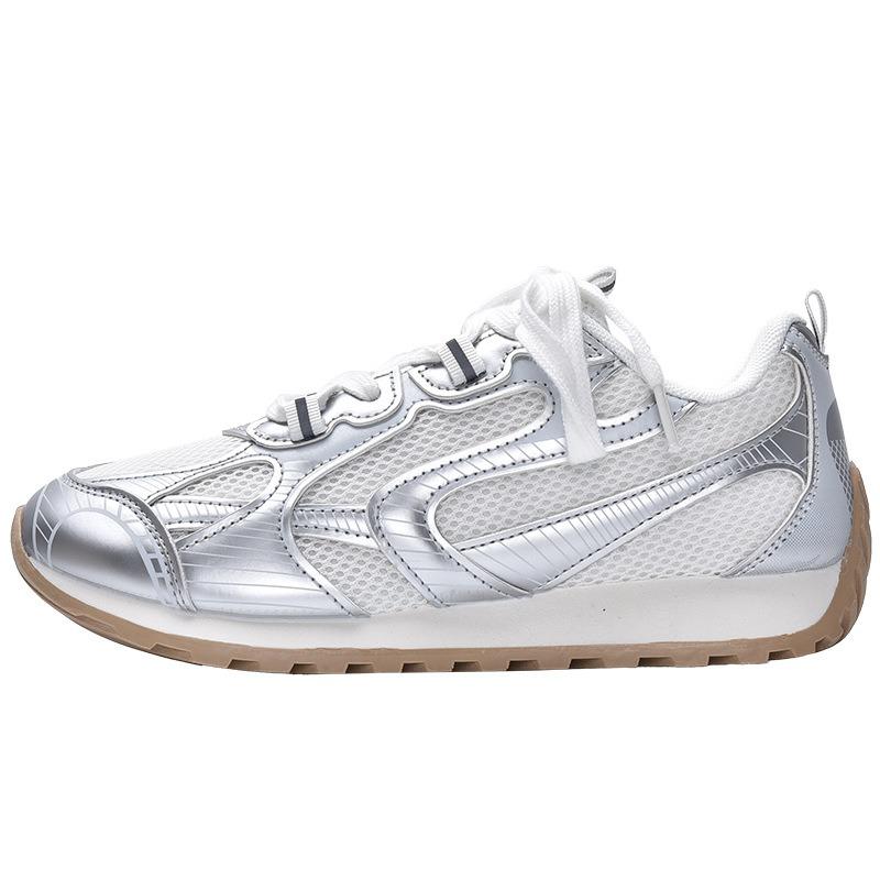 Nowe gorące wyprzedaże nowe oddychające buty codzienne na grubej podeszwie wszechstronne buty sportowe z siateczki 2385