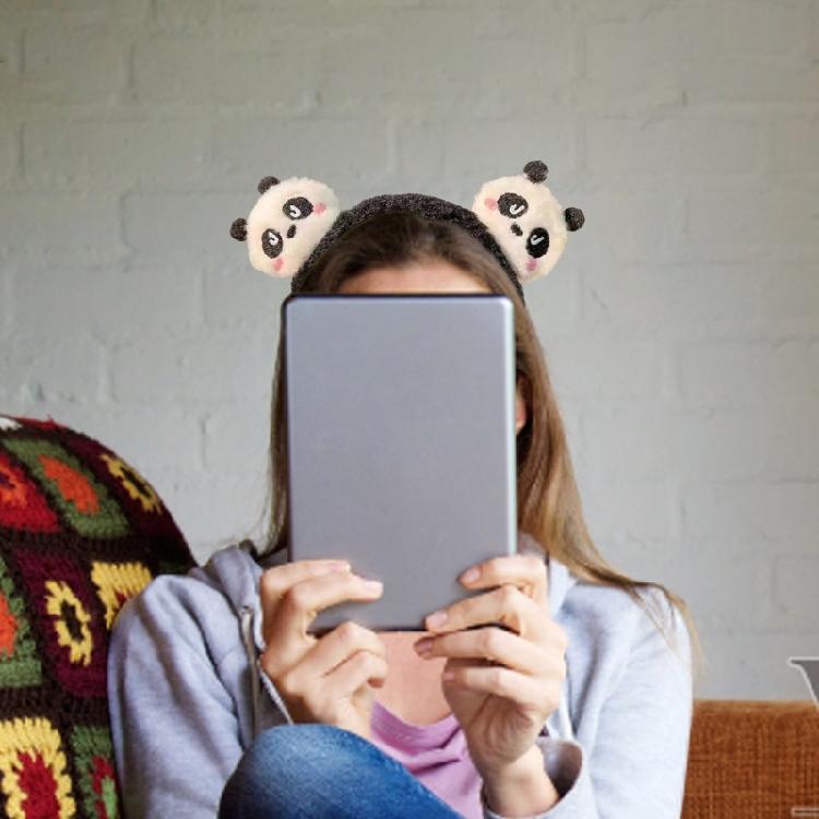 Cute Panda Hair Band Plush Animal Theme Hair Accessory Korean Style Headband Hair Decoration for Comfort and Style