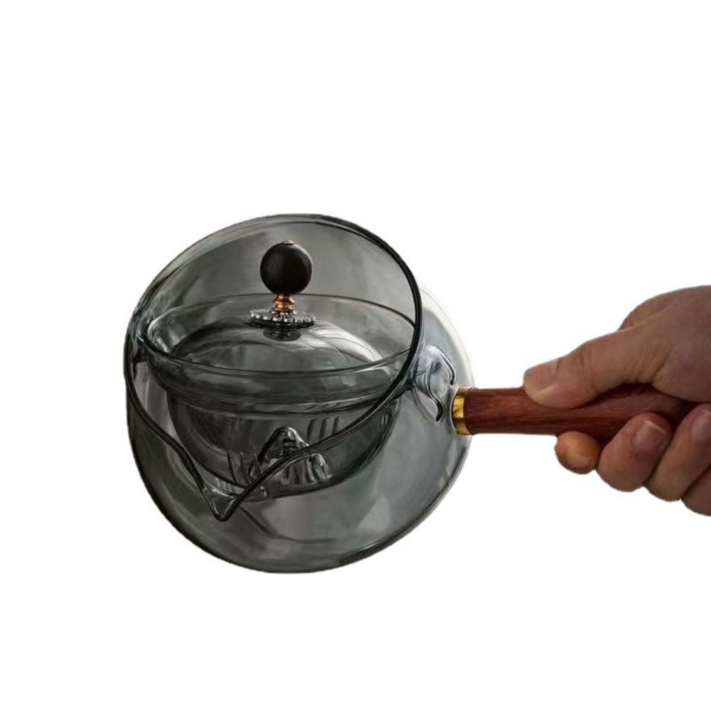 Glass 360 Degree Rotating Teapot Large Brewing Teapot Tea Dispenser Fair Cup Tea Making
