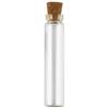 1mL Drift Bottle: Wood Stopper, Glass, Aluminum Lid – Creative Mini Wishing Bottle for Decor.