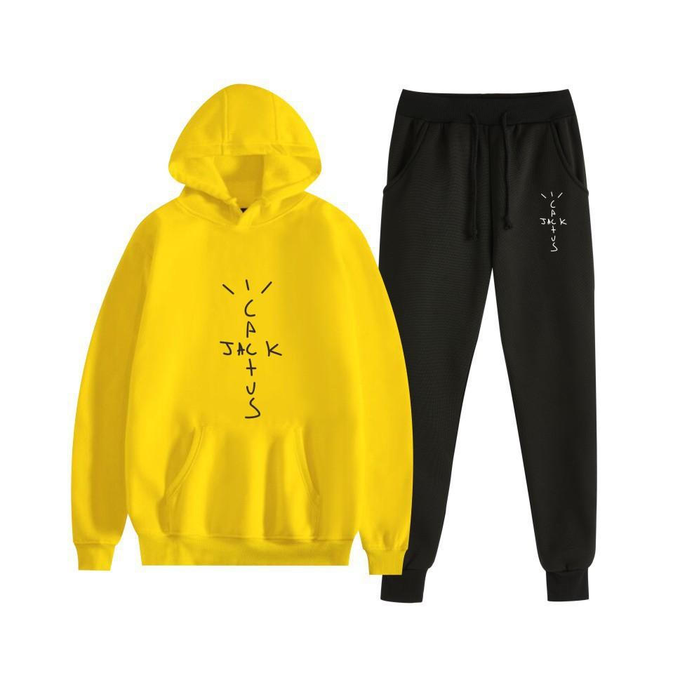 Hot-selling European and American Singer Travis Scott Casual Hooded Sweater Couple Suit