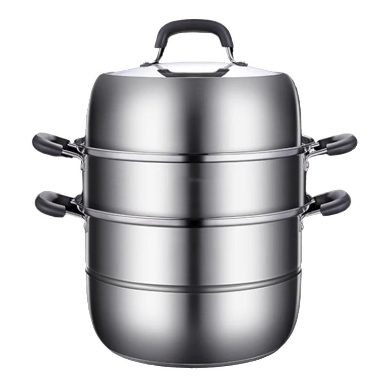

SuLe 304 Stainless Steel 3-Layer Steamer Pot